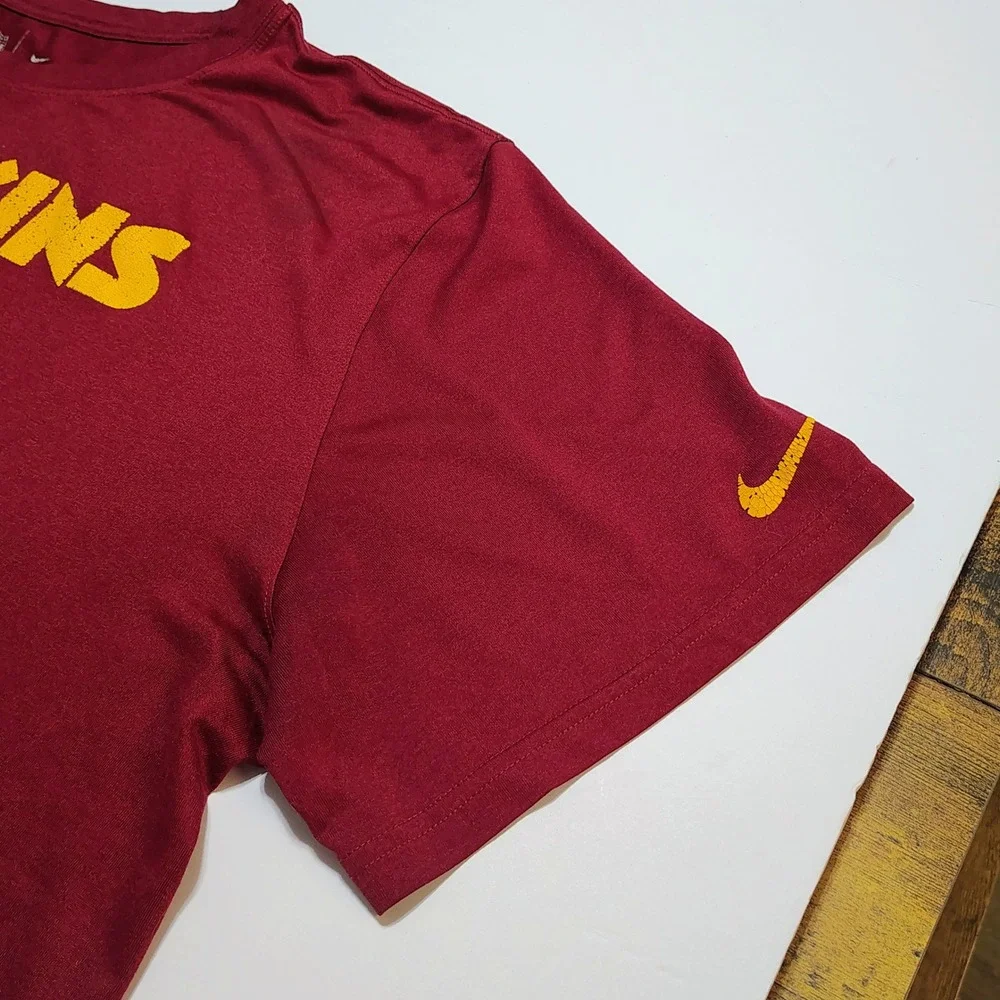 NFL Nike Dri Fit 2016 Washington‎ Redskins Football T Shirt Burgundy Gold XXL